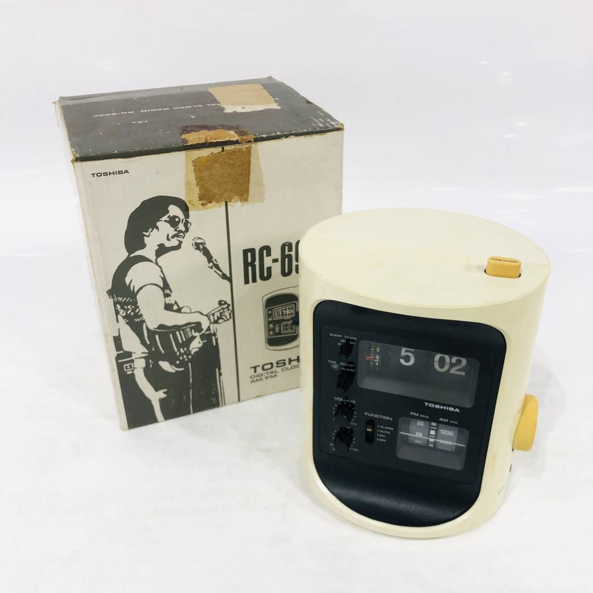中古】昭和レトロ ナショナル/national デジタルクロックラジオ RC