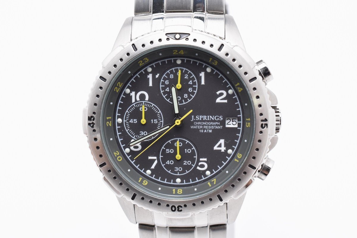 稼働品セイコー SEIKO J・SPRINGS クロノグラフ 腕時計Bfd007の落札 