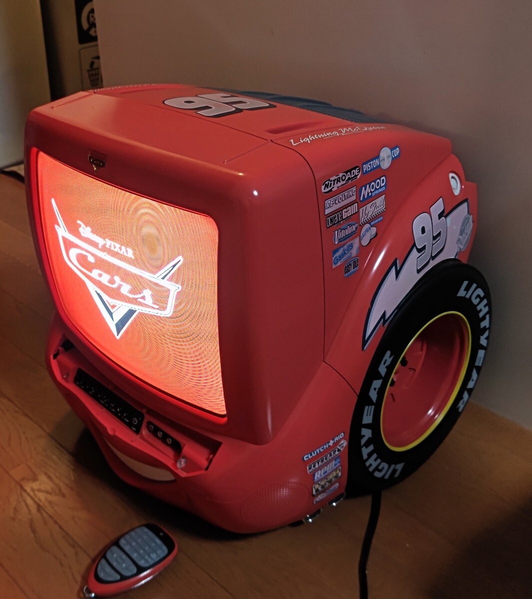 中古】☆限定品☆ □カーズ DVDコンボ ディズニー 14型ブラウン管TV