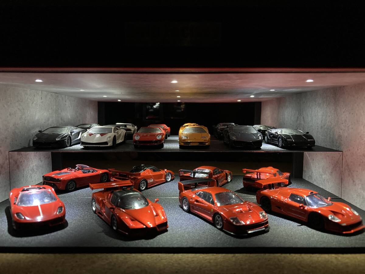 新品】ジオラマ：1/64 世田谷ベースタイプガレージ／シャッター＆LED