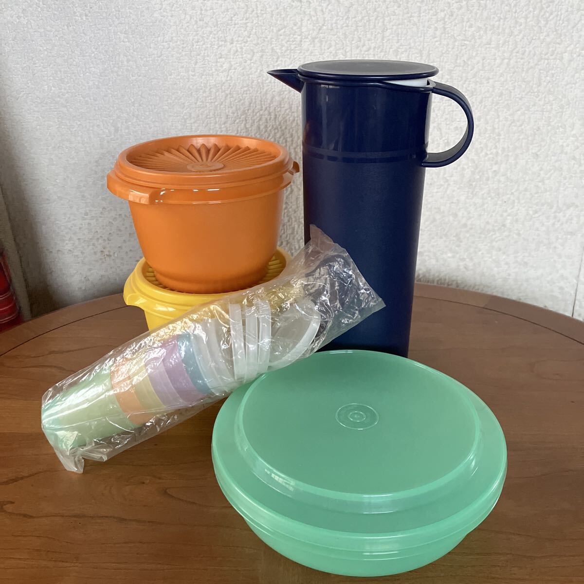 新品】未使用☆タッパーウェア☆スチームイット 赤 タッパー 2段
