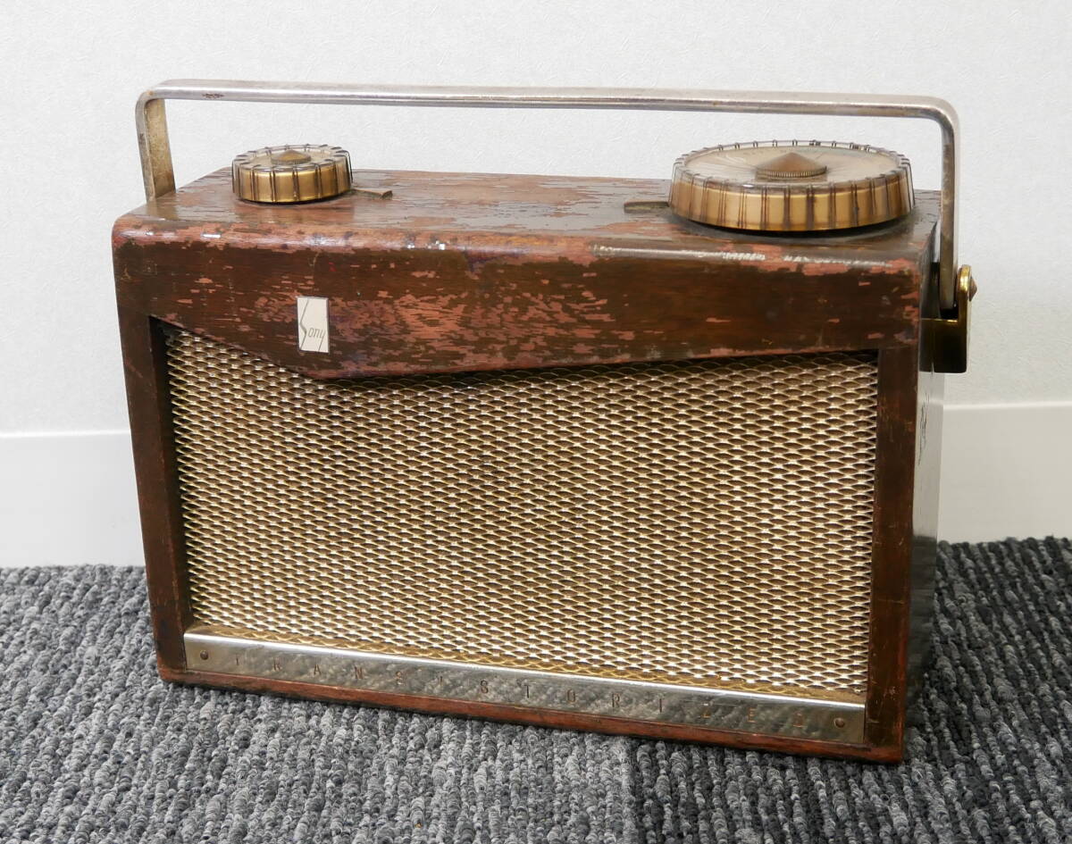 中古】日本初のトランジスターラジオ SONY ソニー TR55☆レトロ
