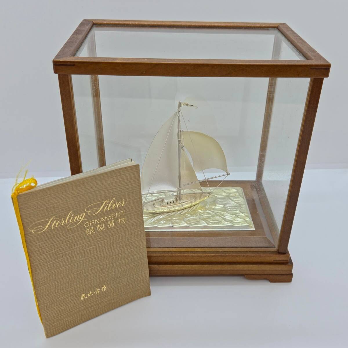 中古】銀製 武比古 関工芸 精密3本マスト帆船 ヨット STERLING SILVER