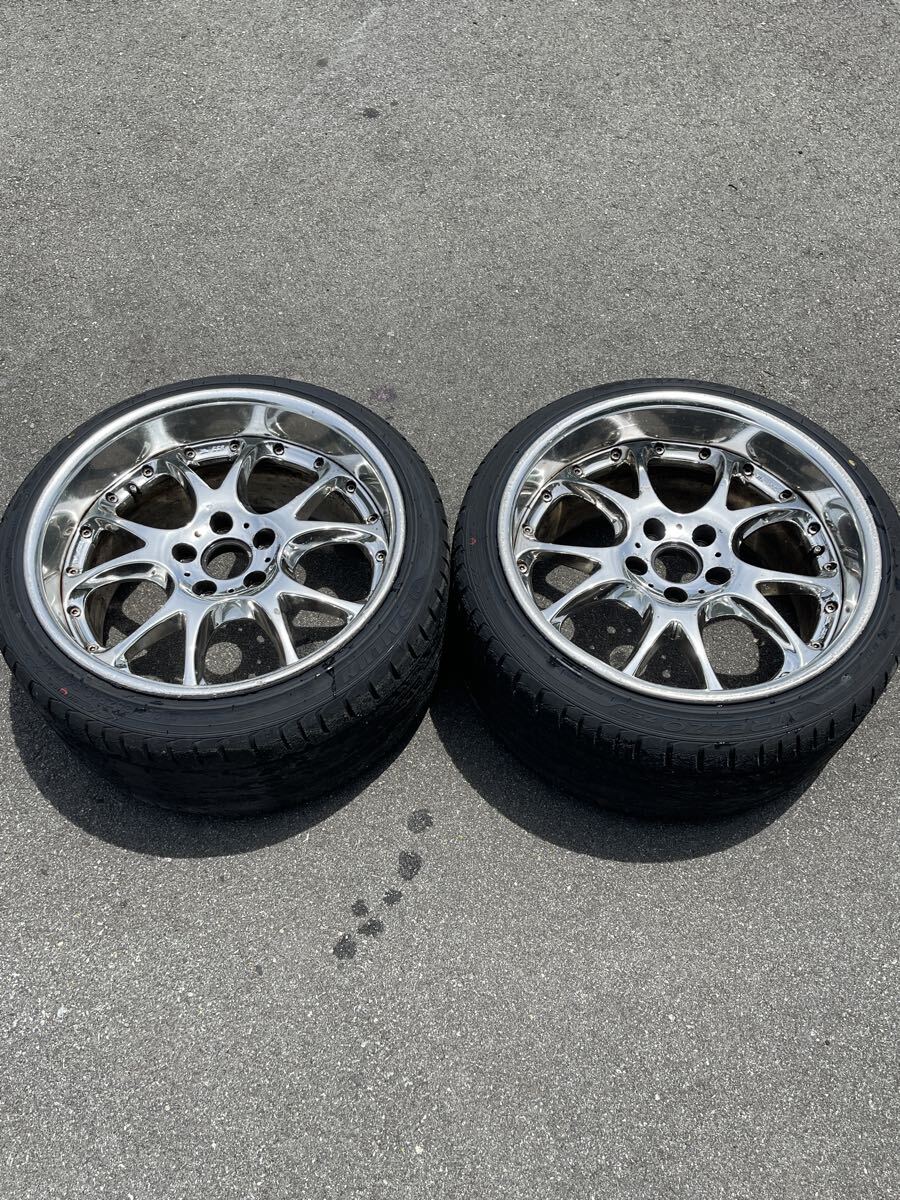 SSR エイグルストラッセ風 ホイール2本 17インチ×9J 約ET+37 PCD114.3