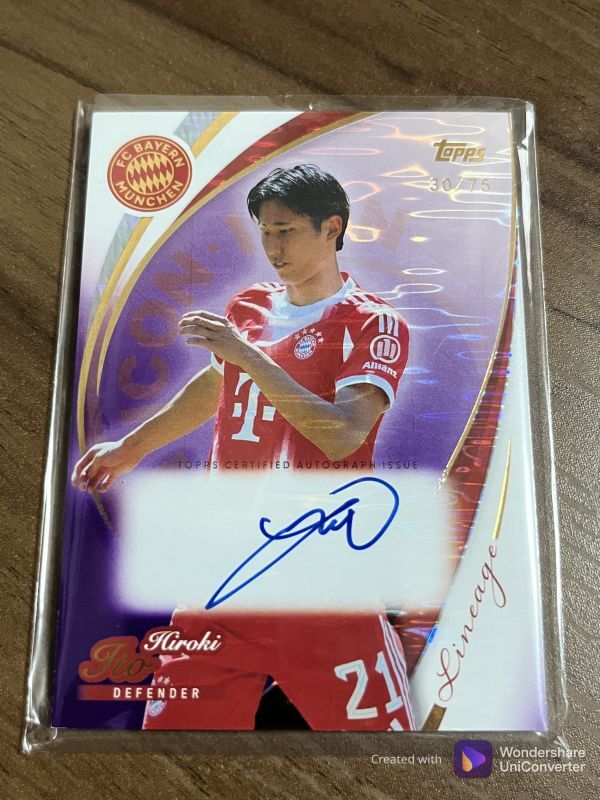 中古】18 ジュビロ磐田TE 伊藤洋輝 45枚限定直筆サインカードの落札