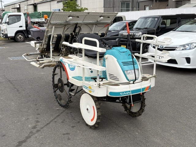 中古】クボタ4条 乗用田植機 SPJ450 田植え機 施肥機 散布機付きの落札