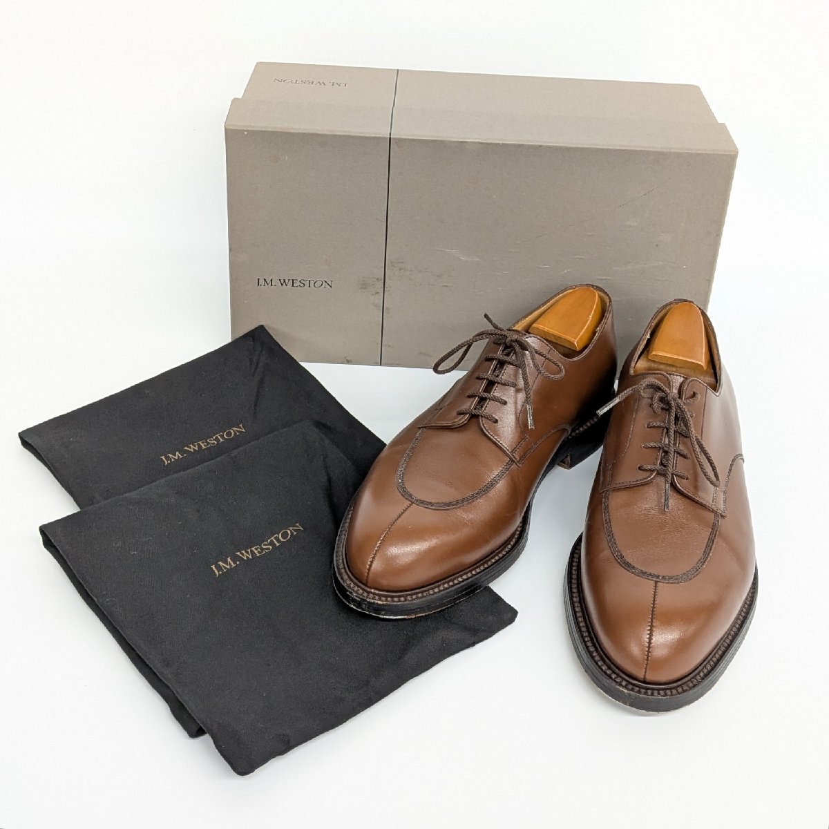 超美品】J.M. WESTON 598 ロジェ ウェストン スエード ブラウン 