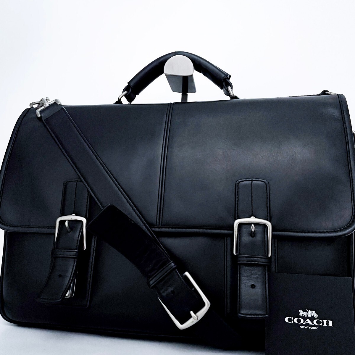 中古】希少! 定価12.8万円 USA製 90's オールドコーチ【COACH】牛革