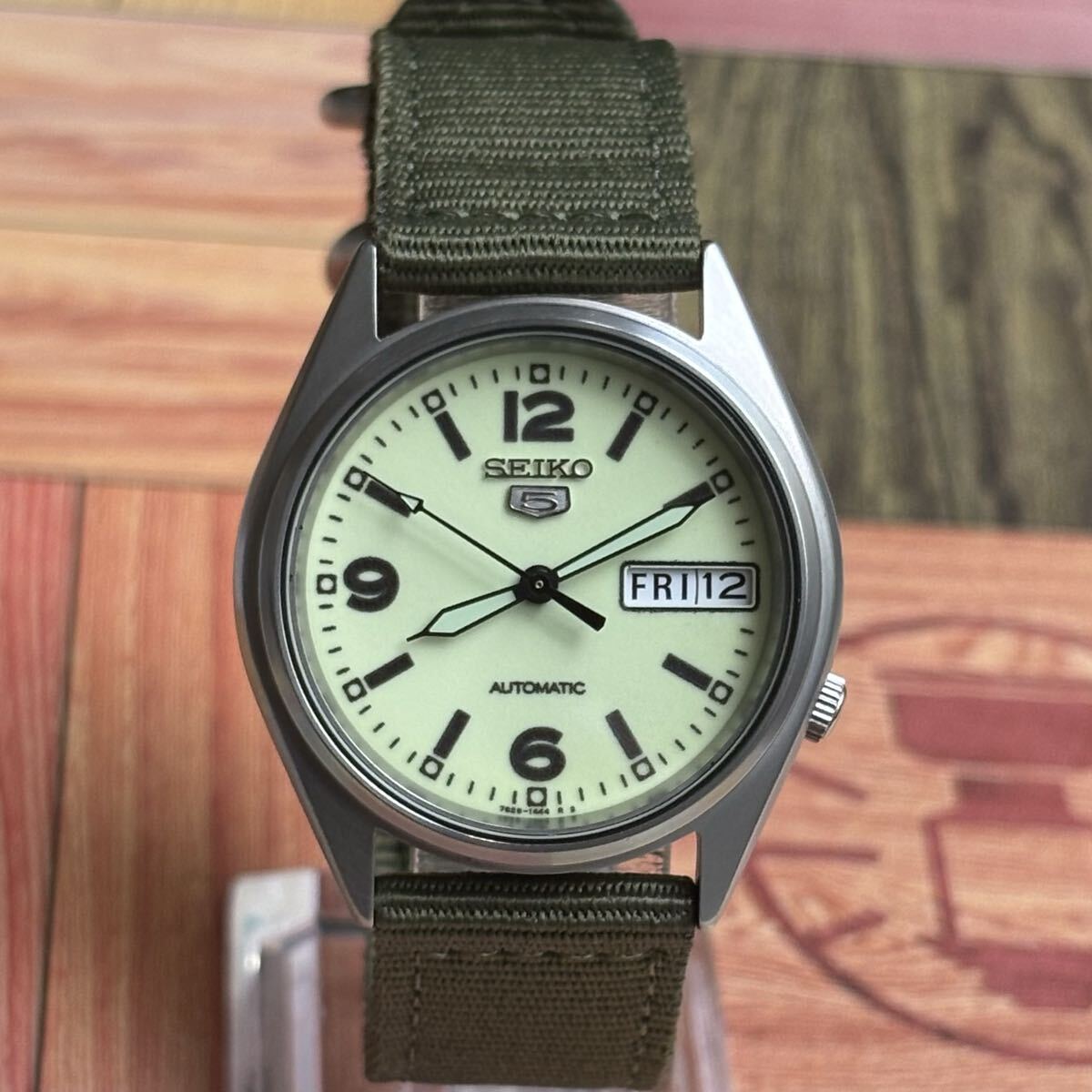 中古】セイコーSEIKO 7N42-8260 黒文字盤 ミリタリーウォッチ軍用時計