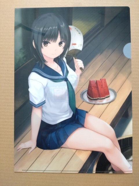 新品】珈琲貴族_A4クリアファイル_青山澄香_紺色ブルマver.の落札情報