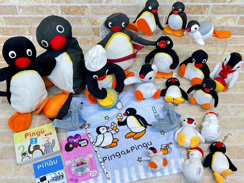 Pingu ピングー ポリレジン 置物 クッキーづくり ピングー ＆ ピンガ