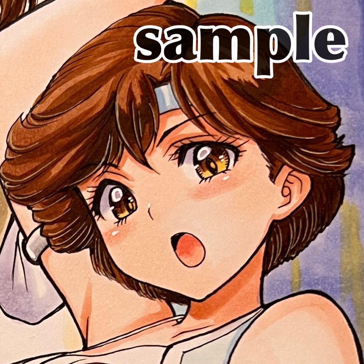 やや傷や汚れあり】☆森永奈緒美 女優／歌手 直筆サイン色紙 宇宙刑事
