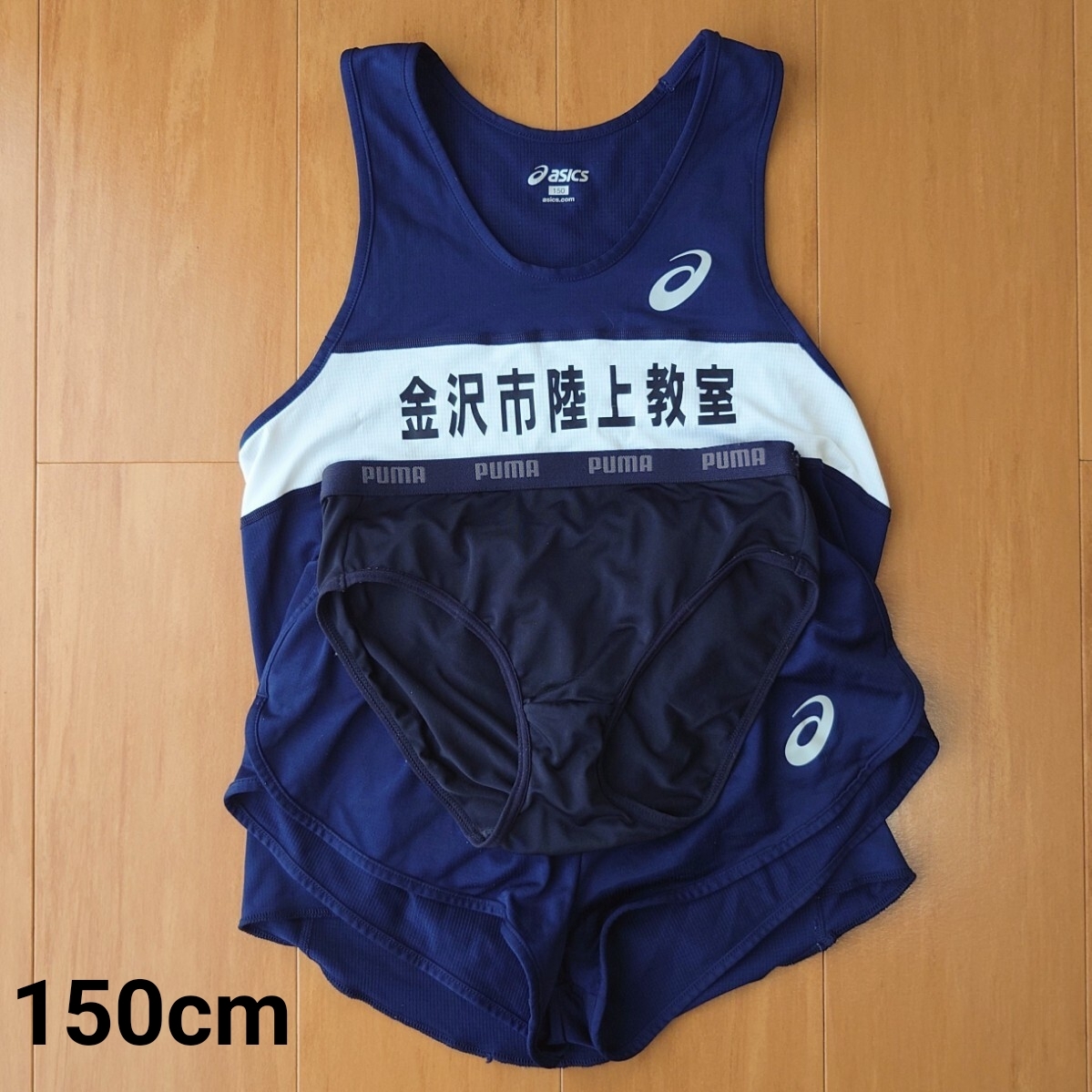 7_アシックス ASICS 陸上女子 ユニフォーム上下セット Mサイズ