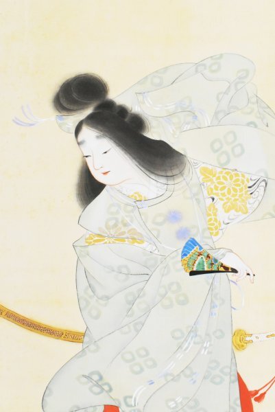 中古】春画・美人画☆美人と天狗☆肉筆・掛け軸の落札情報詳細 - Yahoo