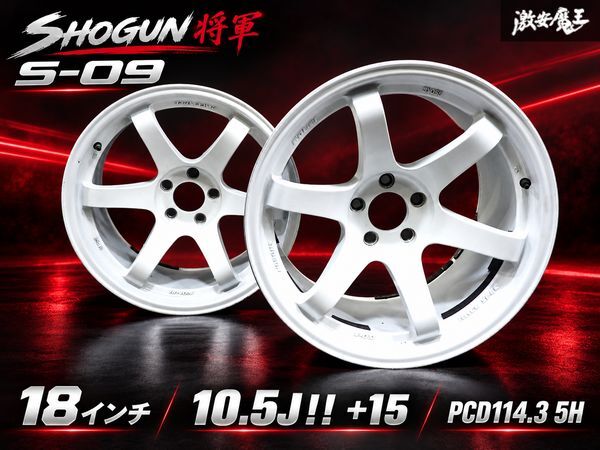 新品】SHOGUN A1 18インチ ×10.5J +15 5H-114.3☆2本とタイヤ(235/40