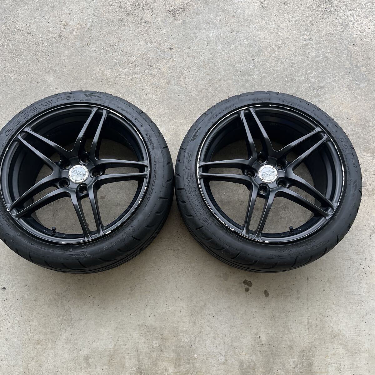 AVS モデル5 17インチ 114.3 5穴 9j +22 Yokohama model5 モデ5