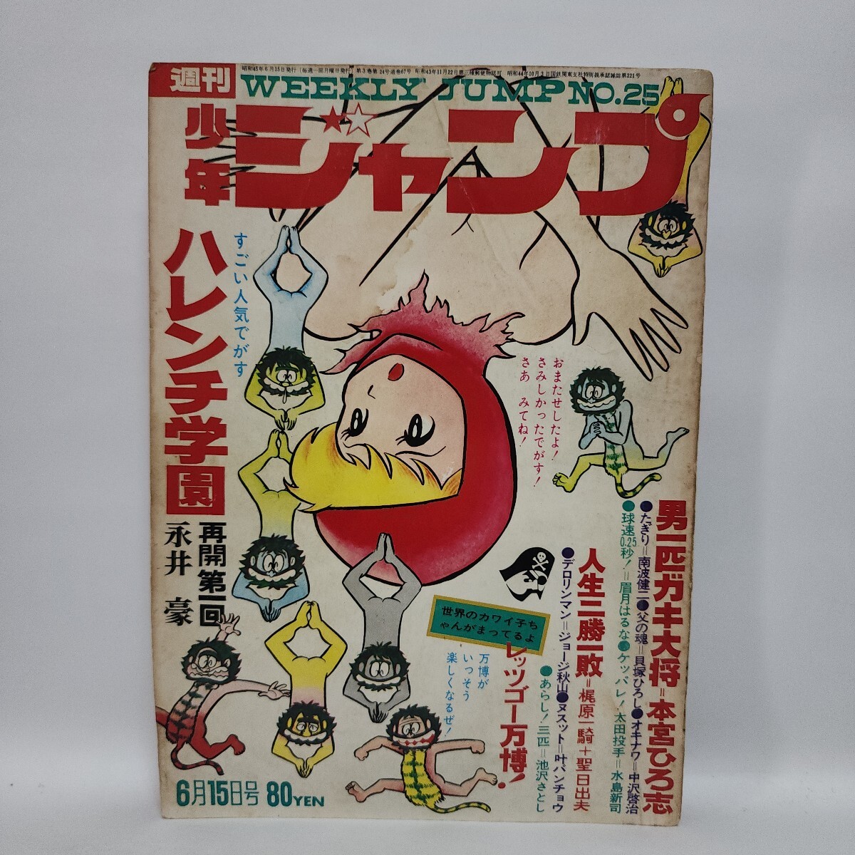 週刊 少年ジャンプ 1970年29号 昭和45年 1970 たぎり さわさかえ 南波