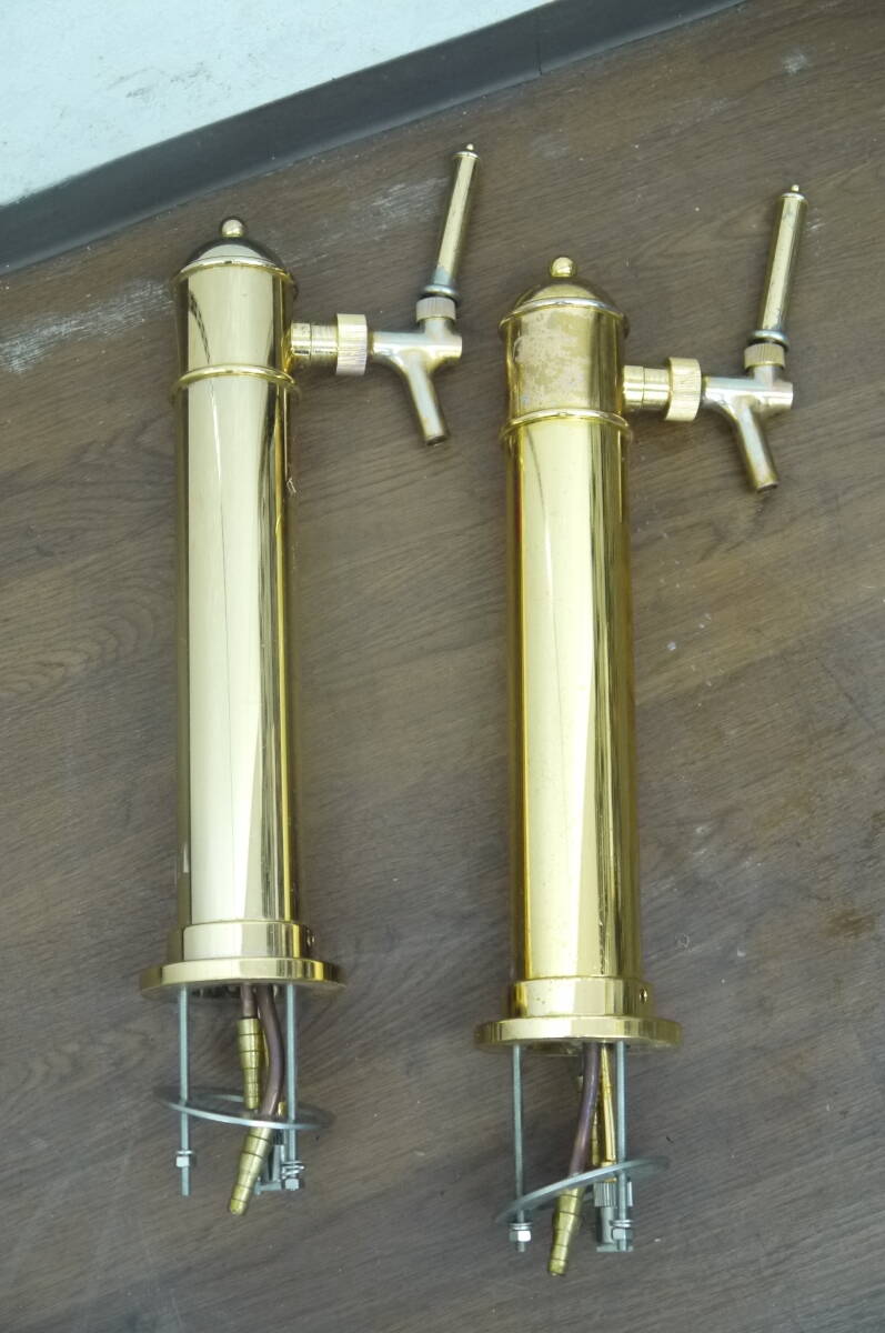 【美品】ドラフトタワー 台座　ヘッド　サーバー　クランプ固定式 ビールサーバー用品】極美品☆ニットク☆ドラフトタワー☆ゴールド