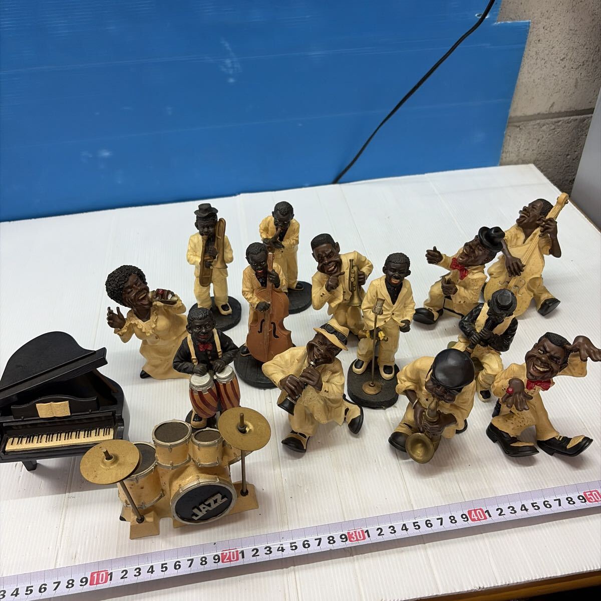 中古】Jazz JAZZ バンド フィギュア 人形 8体 ピアノ ドラム セット
