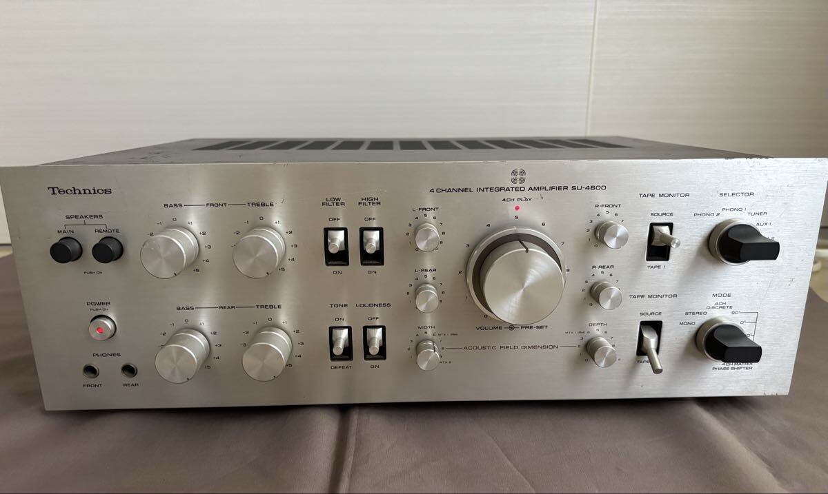 中古】昭和レトロ 1970年代Technics テクニクス 4チャンネルシステム