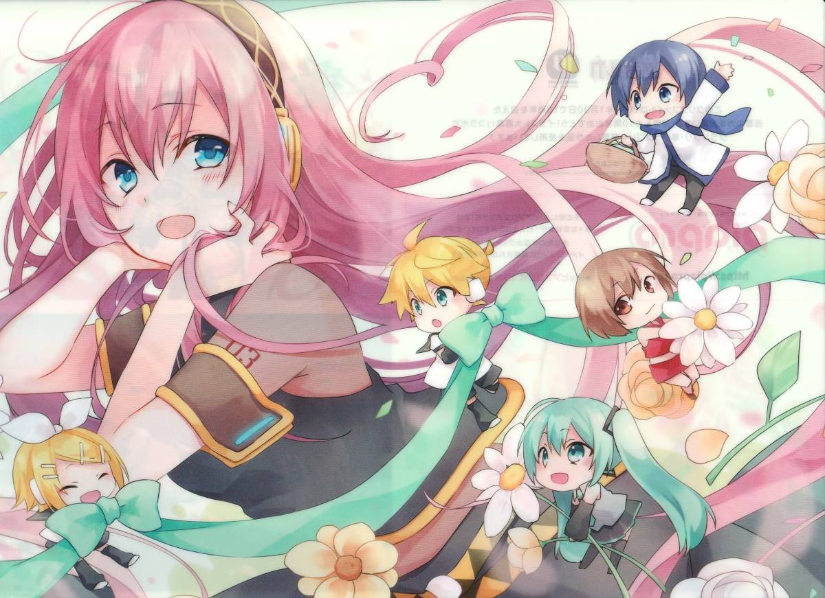 初音ミク　鏡音リン　鏡音レン　巡音ルカ　等身大タペストリー　4枚セット 初音ミク 鏡音リン 鏡音レン 巡音ルカ 等身大タペストリー4点セット
