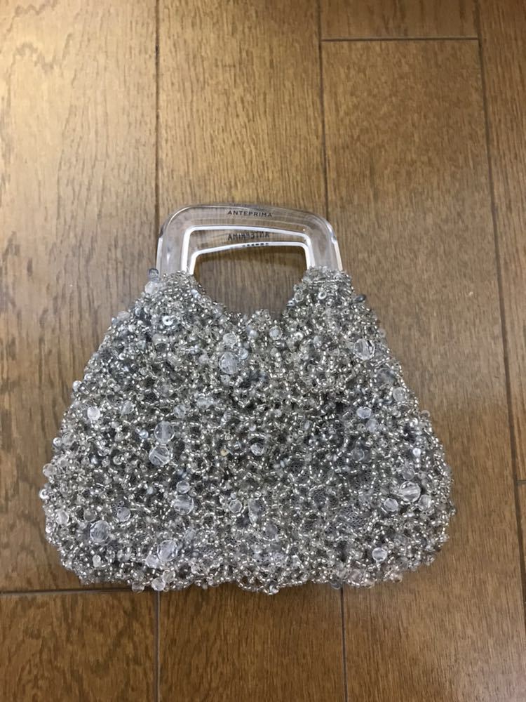 極美品］アンテプリマ ワイヤーバッグ スパンコール ラインストーン