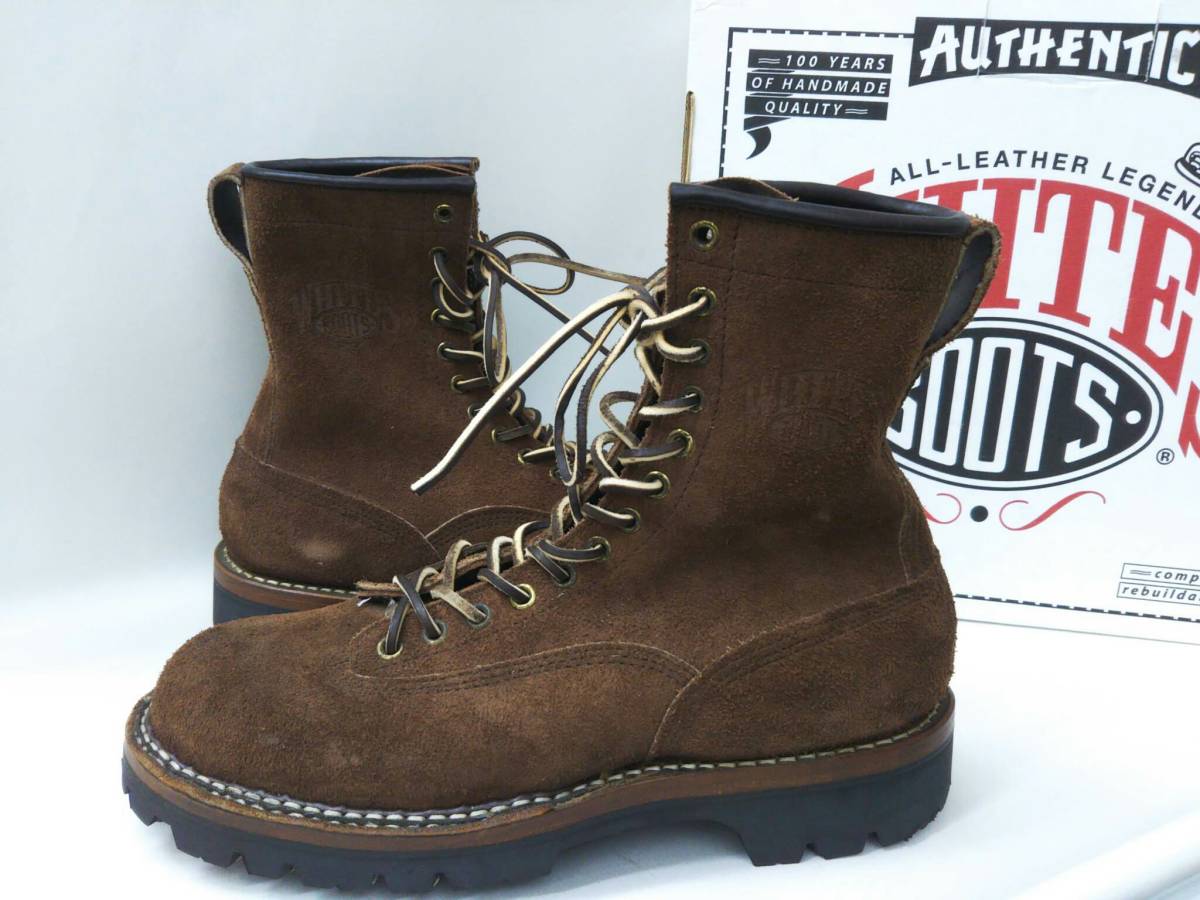 ホワイツ スモークジャンパー スエード ブーツ 9.5E ブラウン/B5