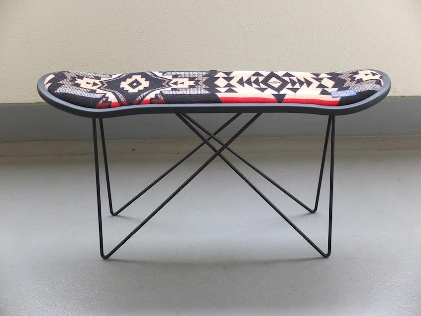 PENDLETON WOOLEN MILLS x MADE BY SEVEN -REUSE- SKATE DECK STOOL