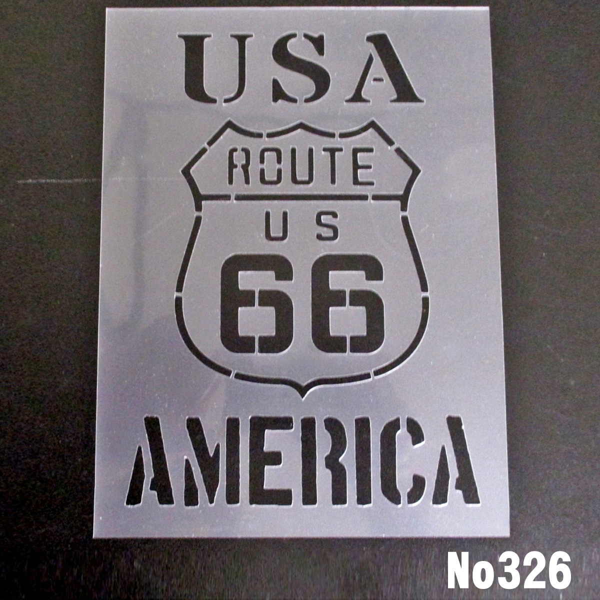 新品 Usa Route66 Americaデザイン ステンシルシート 型紙図案 No326 の落札情報詳細 ヤフオク落札価格情報 オークフリー スマートフォン版