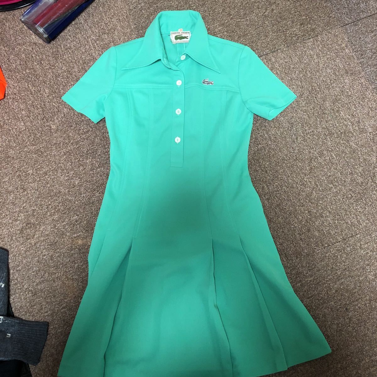 美品 ラコステ Lacoste ストレッチ ワンピース ゴルフウェア ポロシャツ エメラルドグリーン レトロビンテージ ヴィンテージ 70s 80s 90s の落札情報詳細 ヤフオク落札価格情報 オークフリー スマートフォン版