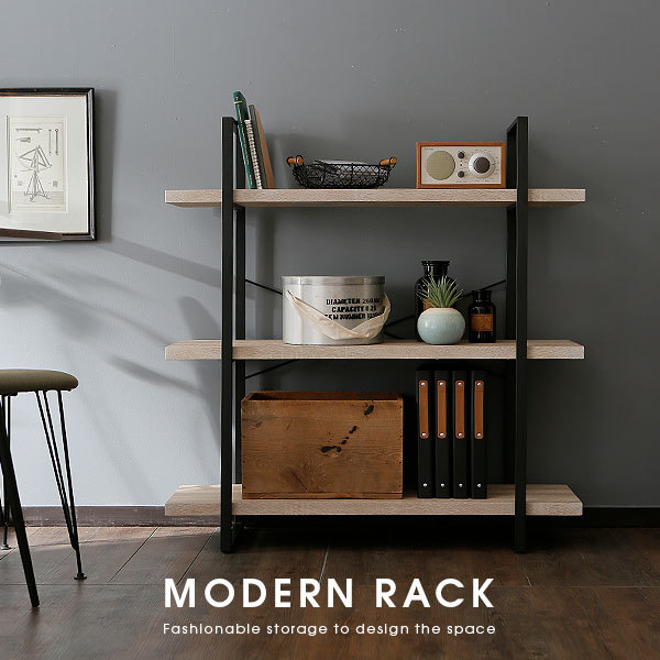 新品 オープンラック オープンシェルフ 木製 シェルフ ラック スチール おしゃれ 収納 棚 3段 幅100cm スチールラック ディスプレイラック の落札情報詳細 ヤフオク落札価格情報 オークフリー スマートフォン版