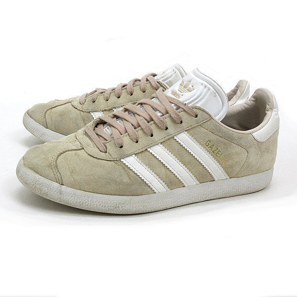 W 23 5cm アディダス Adidasガッツレーgazelleスエードスニーカー ベージュ系ladies の落札情報詳細 ヤフオク落札価格情報 オークフリー スマートフォン版