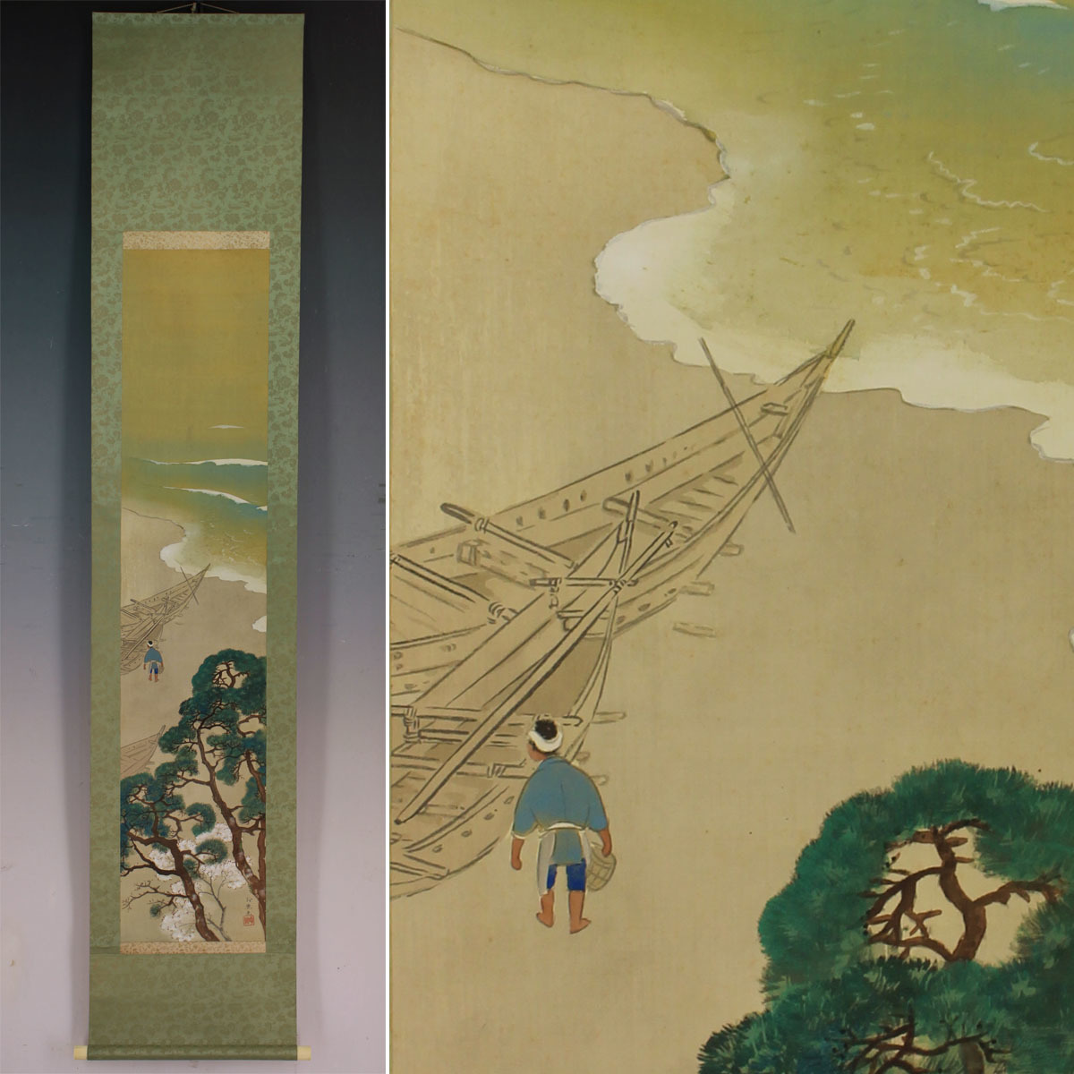 真作 山口玲熙 涛聲 絹本 共箱 掛軸 X の落札情報詳細 ヤフオク落札価格情報 オークフリー スマートフォン版