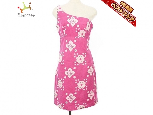 トッカ Tocca サイズ4 S ピンク 白 レディース ワンショルダー ワンピース の落札情報詳細 ヤフオク落札価格情報 オークフリー スマートフォン版