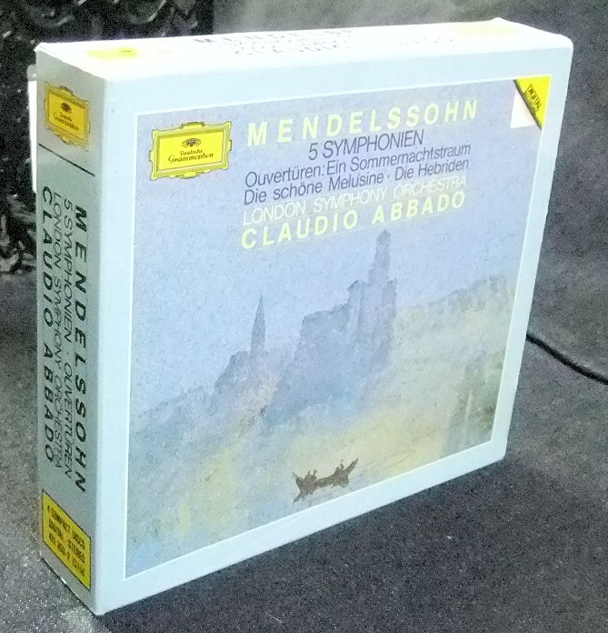 CD-BOX 4枚組 MENDELSSOHN 5 SYMPHONIEN CLAUDIO ABBADO