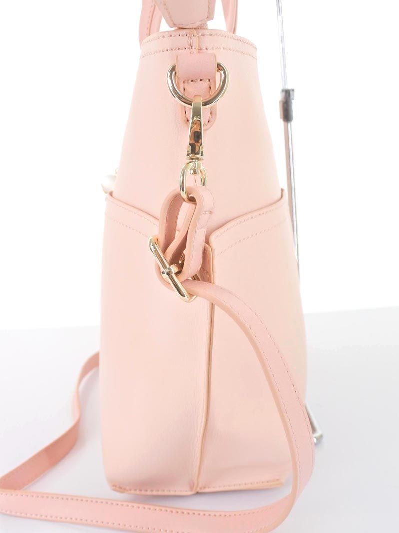 Passage Mignon パサージュミニョン フェイクレザー リボン トート バッグ ピンク Abb3 の落札情報詳細 ヤフオク落札価格情報 オークフリー スマートフォン版