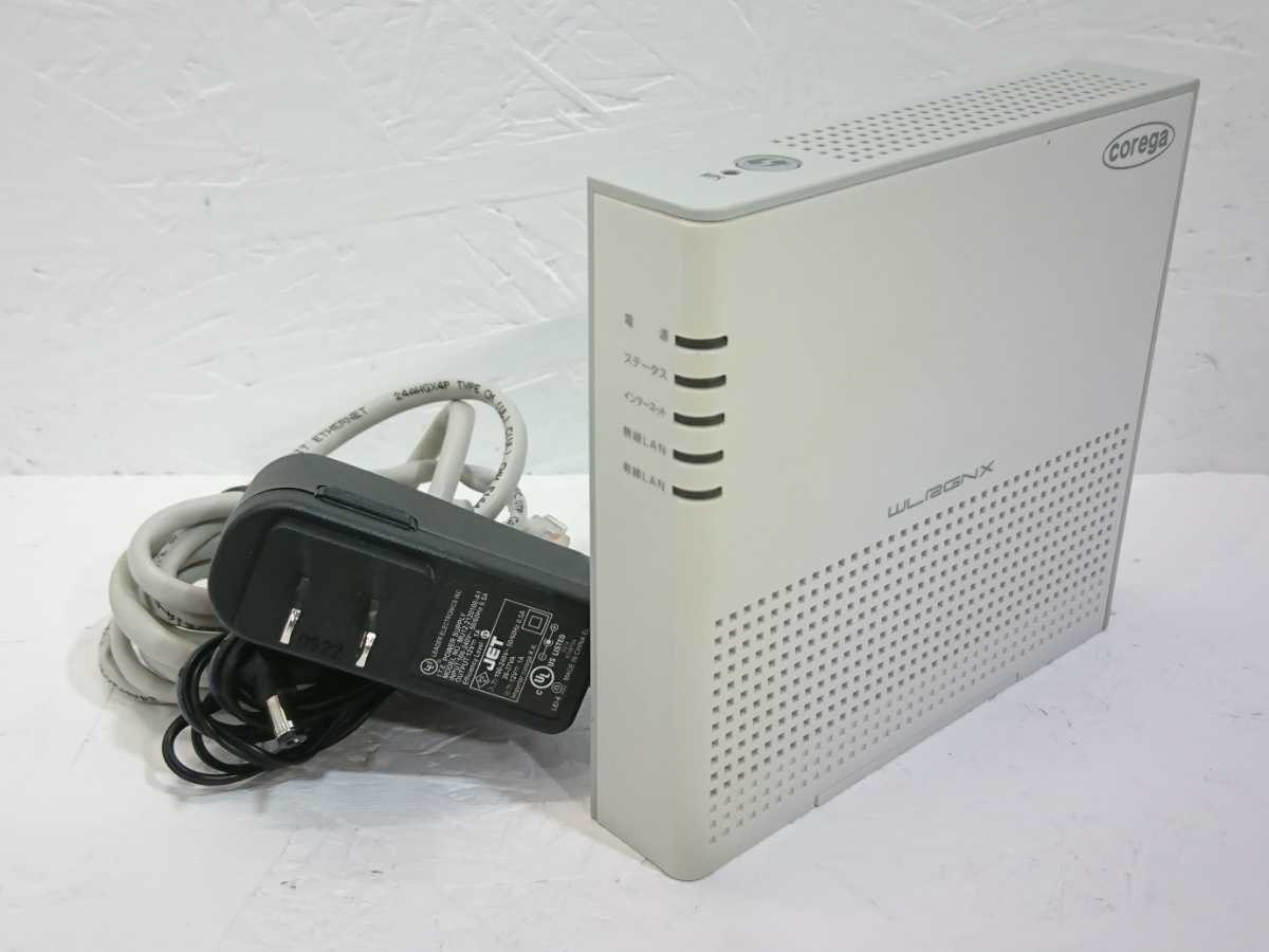 管理1115 Corega コレガ 無線lan ルーター Cg Wlrgnx の落札情報詳細 ヤフオク落札価格情報 オークフリー スマートフォン版
