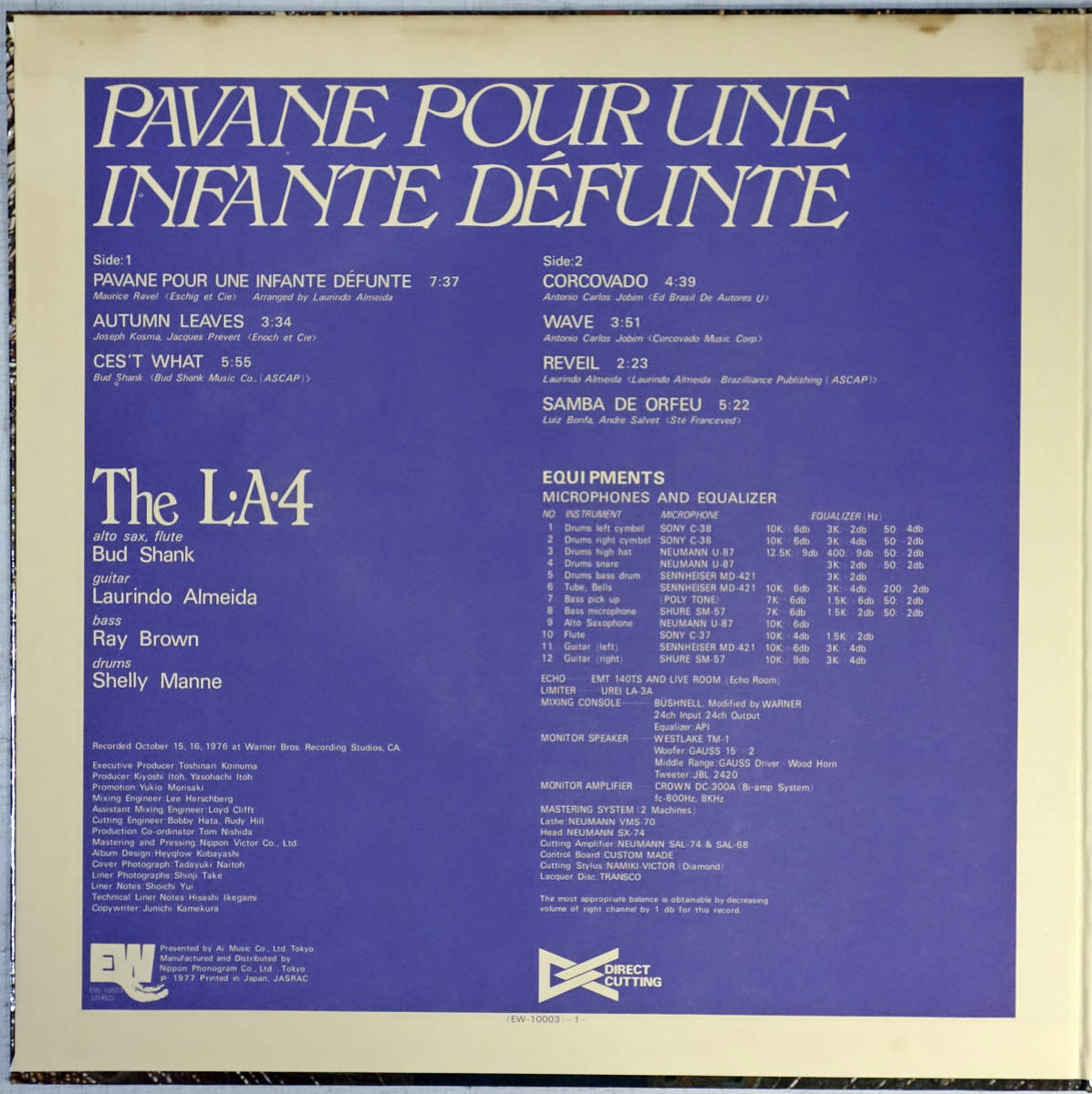 L A フォア 亡き王女のためのパヴァーヌ