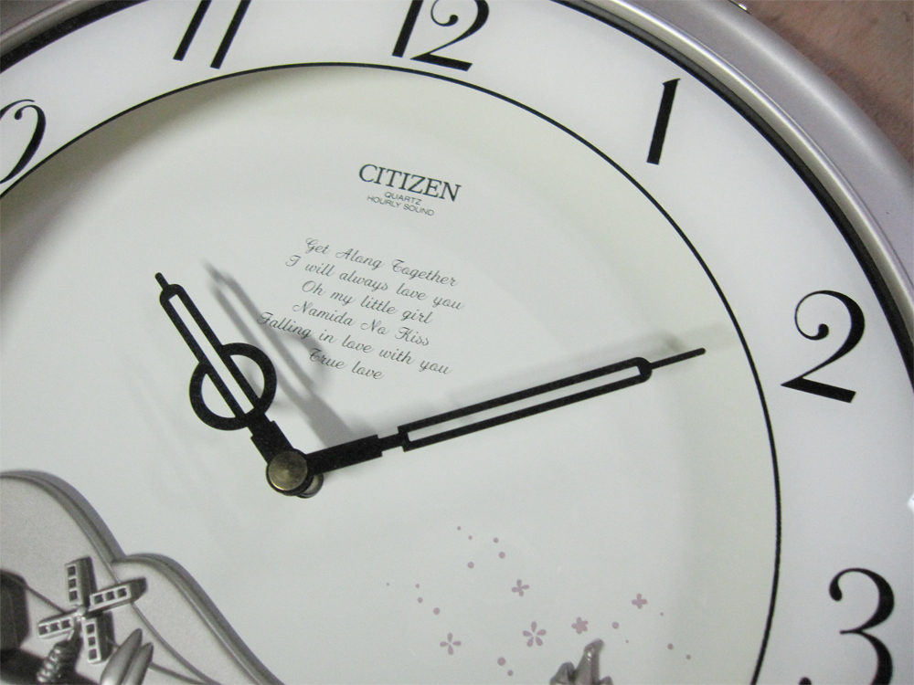 新品】未使用店舗展示品! CITIZEN シチズン リズム時計 HOURLY SOUND