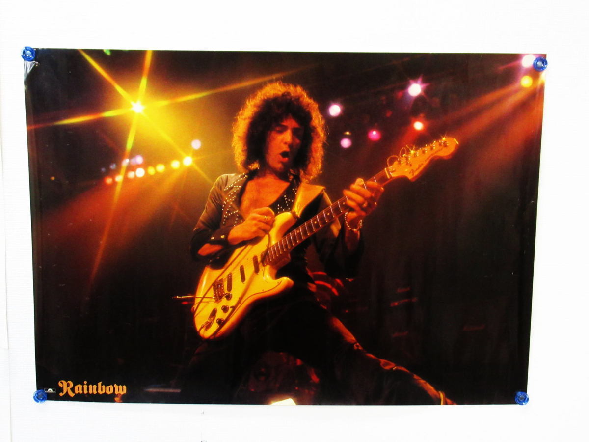 ☆ 当時物 レインボー Rainbow polydor B2 サイズ ポスター ロック