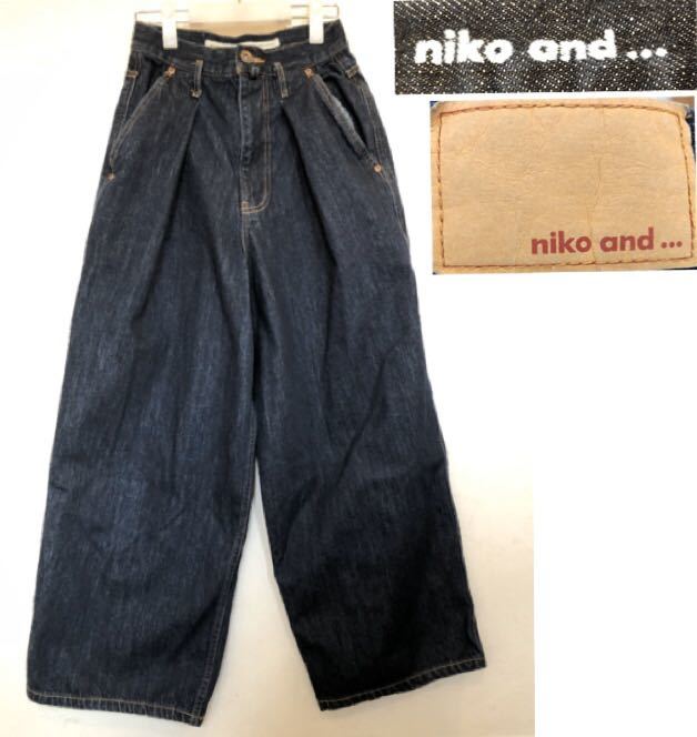 ゆったりデニムガウチョパンツ☆美品 （美品】niko and… JEANS  