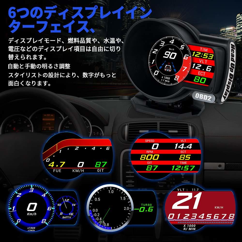 新品 Acecar 車用hudヘッドアップディスプレイデジタルobdスピードメーターobdii Euobdと車載式故障診断措置 テストブレーキテスト の落札情報詳細 ヤフオク落札価格情報 オークフリー スマートフォン版