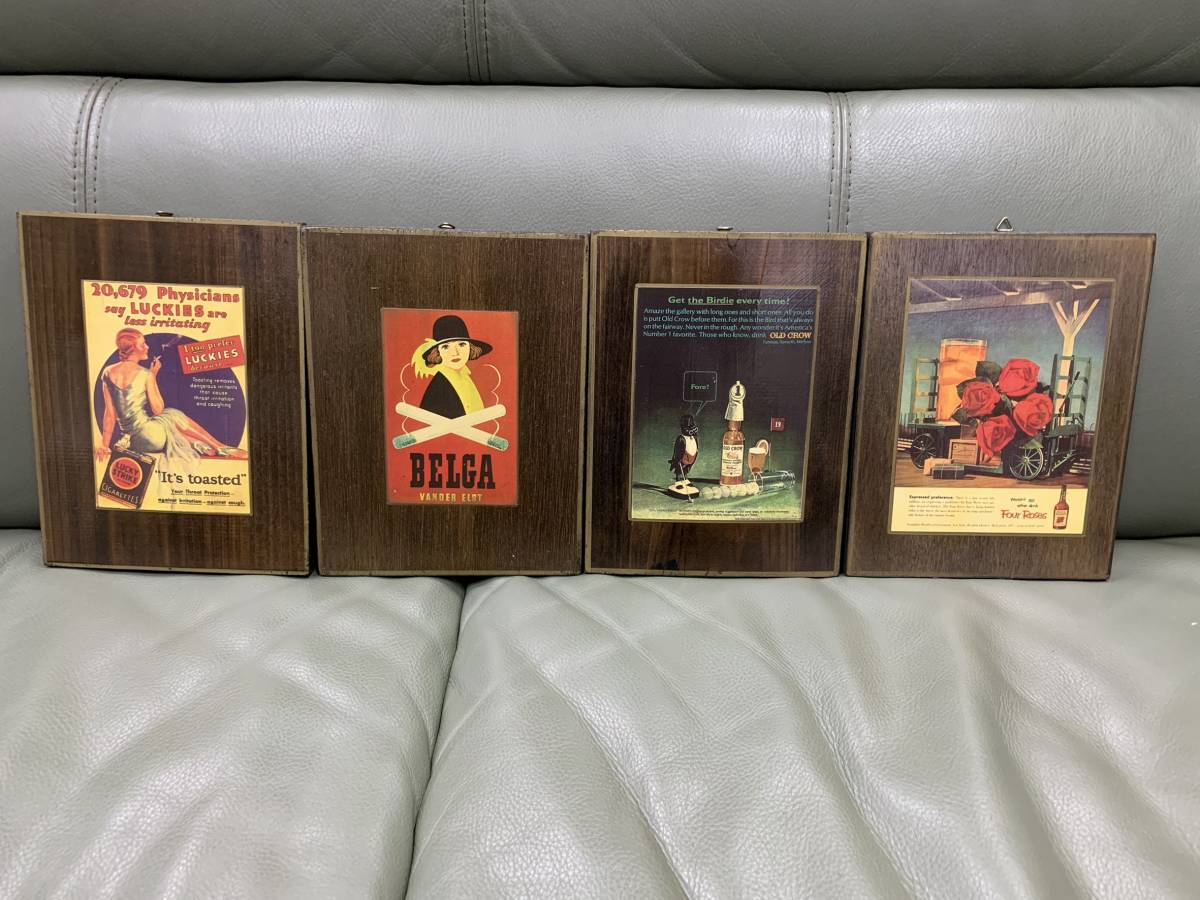 送料無料 レトロ インテリア イラスト 5点セット 飾り絵 飲食店 アンティーク風 木製 看板 Bar 居酒屋 希少 の落札情報詳細 ヤフオク落札価格情報 オークフリー スマートフォン版