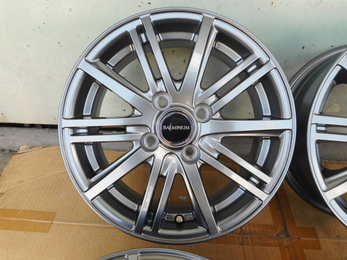 ブリヂストン“BALMINUM”14インチ4.5J インセット45 4本セット インセット45 4本セット ブリヂストン“BALMINUM”14インチ4.5J かざし