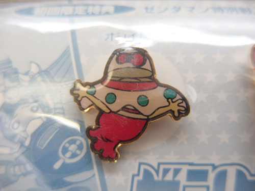 400127a【メ便】タイムボカン シリーズ ゼンダマン ピンバッジ 2個