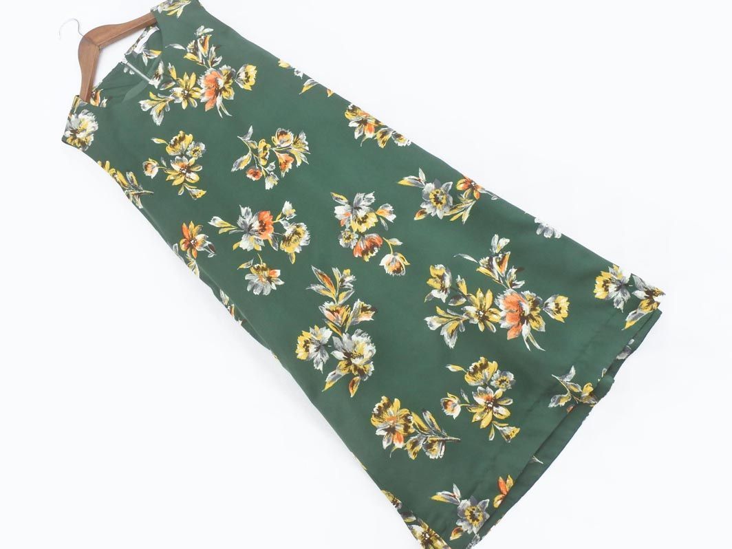 ネコポスok Roomy S ルーミーズ ノースリーブ 花柄 ワンピース Sizef 緑 Ada6 の落札情報詳細 ヤフオク落札価格情報 オークフリー スマートフォン版