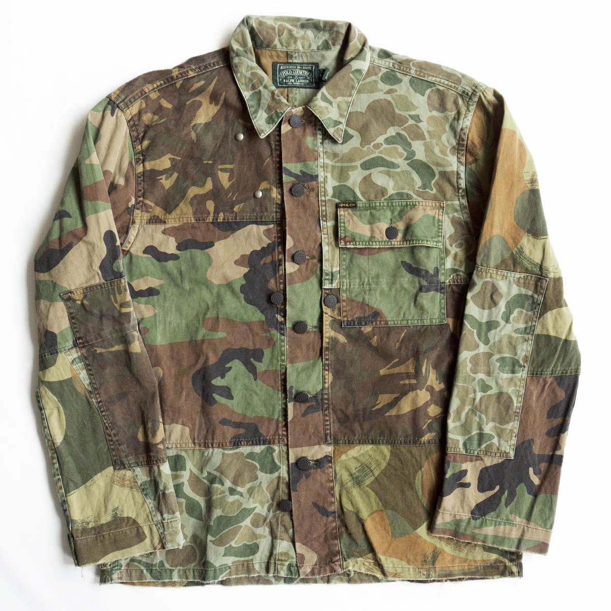 ポロカントリー パッチワークジャケット （美品】POLO COUNTRY