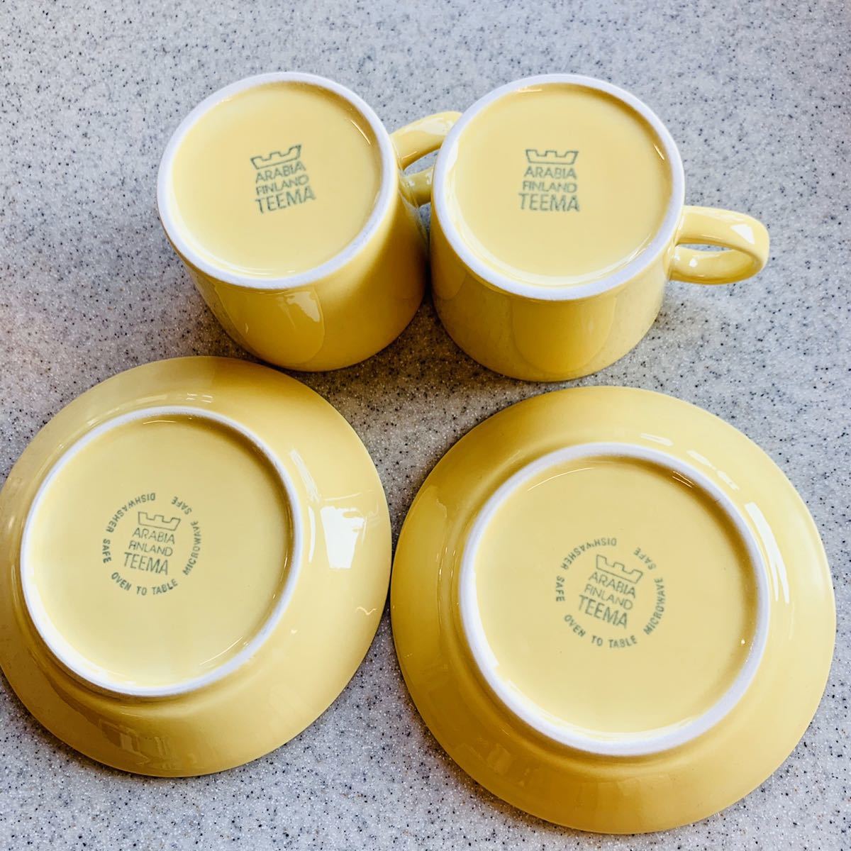 アラビア ティーマ イエロー プレート 旧ロゴARABIA TEEMA イエロー