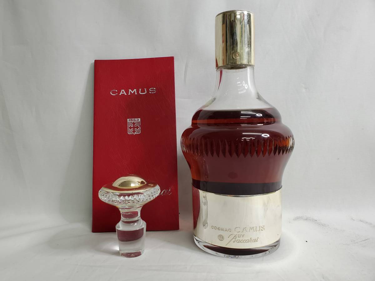 未開栓 カミュ CAMUS バカラボトル シルバートップ 希少　ヴィンテージ 箱付き】CAMUS COGNAC カミュ シルバートップ 700ml 40