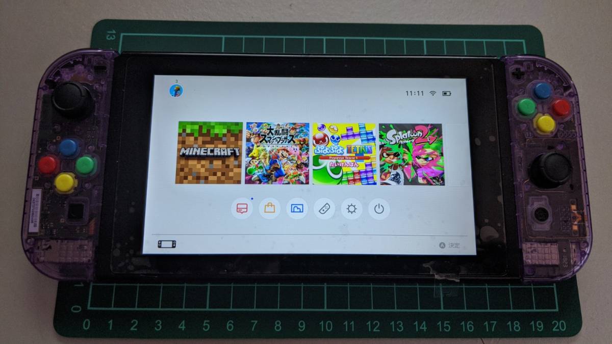 ☆Nintendo Switch☆ カスタム品 クリアパープル 動作確認済 人気 